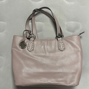NICOLE Miller New York tan/ mauve Handbag / tote